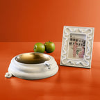 Eden 4x6 Frame – Hand-Carved Serpent Porcelain