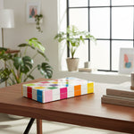 مجموعة طاولة شيكات - صندوق ألعاب فاخر مطلي بالورنيش