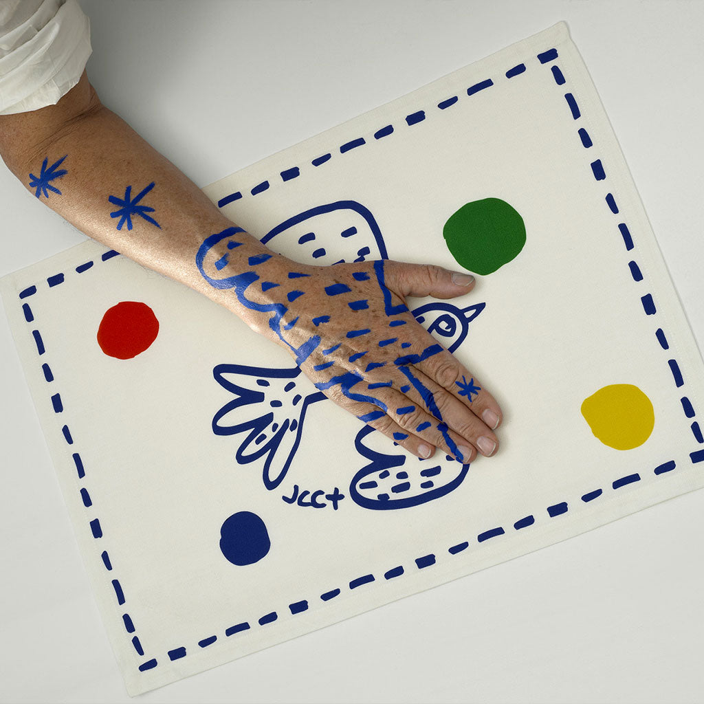 Set of 2 assorted placemats: Bird + Sun - L'Archipel Sentimental by Gien