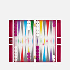 Checkerboard Backgammon Set – Luxury Lacquer Game Box