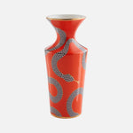 Eden Cuff Vase – Pop-Tone Porcelain with Gold Accents