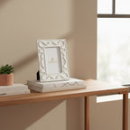 Eden 4x6 Frame – Hand-Carved Serpent Porcelain