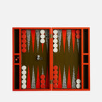 Leopard Backgammon Set - High Gloss Lacquer Game Board