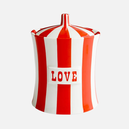 Vice Love Canister - Hand-Painted Porcelain Storage Jar