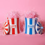 علبة حب فايس - جرة تخزين من البورسلين مطلية يدويًا