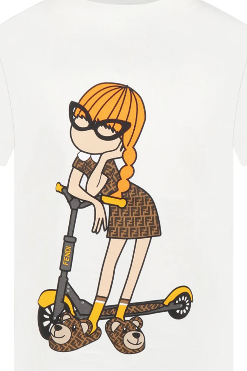 Junior Scooter Girl T Shirt for Girls Junior Scooter Girl T Shirt for Girls Maison7 Fendi