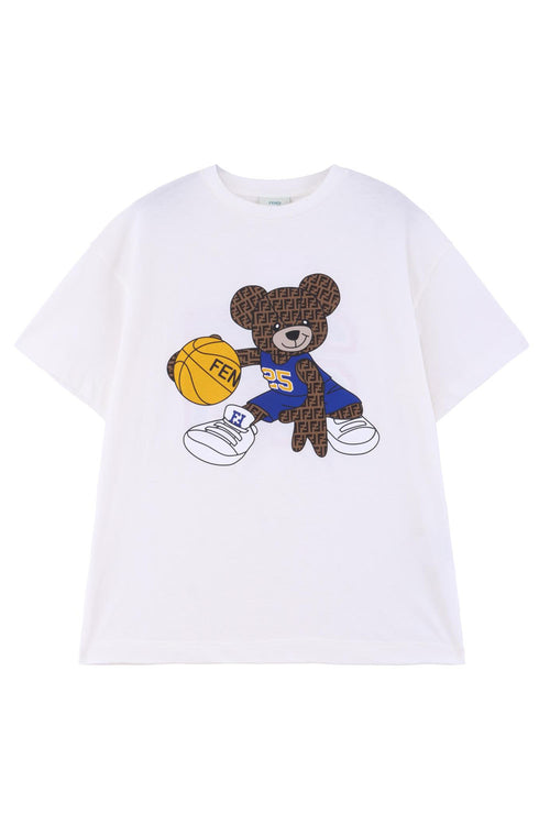 Junior Teddy Basketball T Shirt for Boys Junior Teddy Basketball T Shirt for Boys Maison7 Fendi