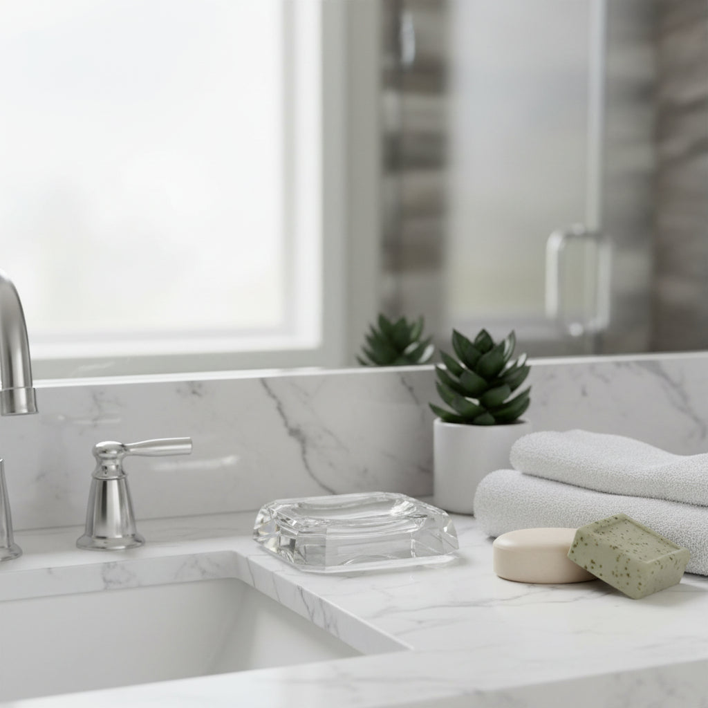 طبق صابون كريستال