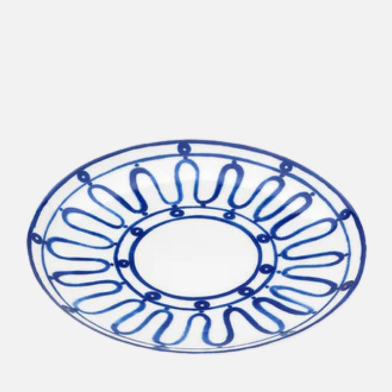 Kyma Blue Dessert Plate – Fine Porcelain (Ø 21cm)