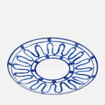 Kyma Blue Dessert Plate – Fine Porcelain 21 cm