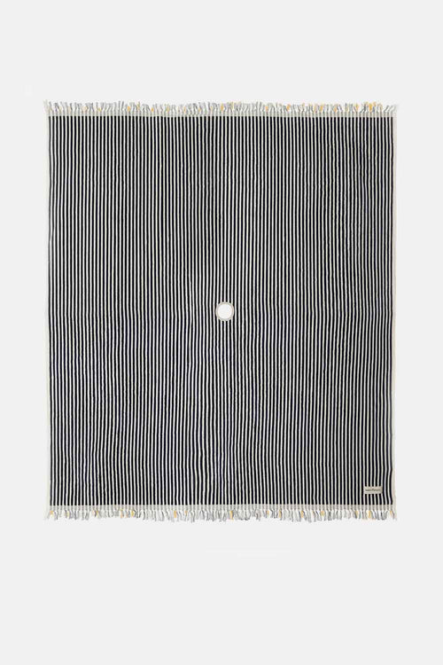 Lauren's Stripe Beach Blanket, Navy, 173x173cm