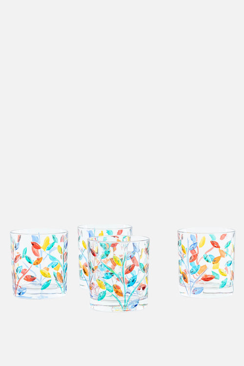 Crystal Tumbler Glasses - Set of 4