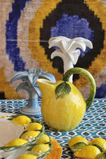 Fruit Collection Hand-Painted Ceramic Jug – Large Lemon