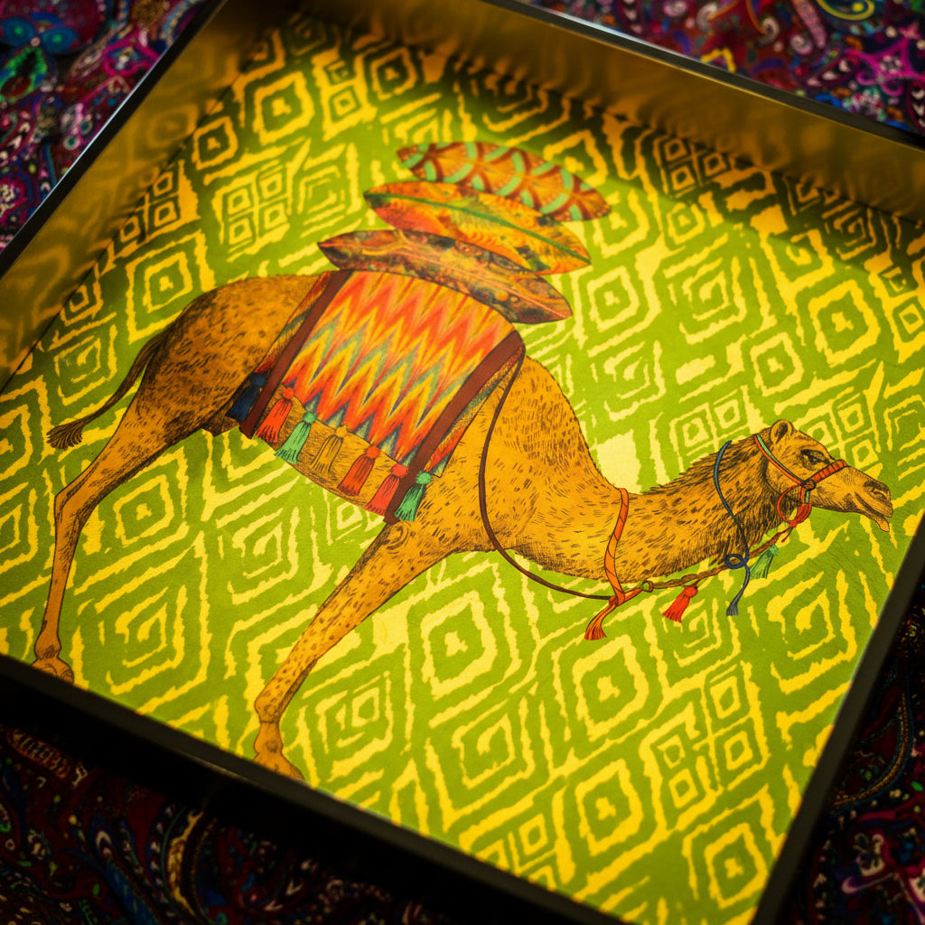 Matthew Williamson Lacquered Wooden Tray
