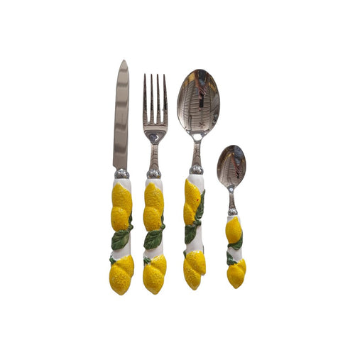 Lemon Collection Cutlery Set (4-Piece)