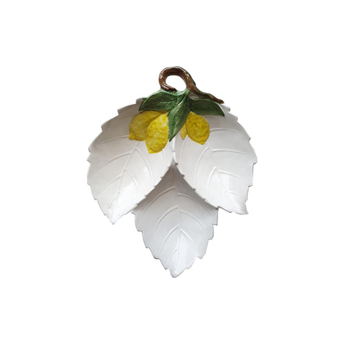 Lemon Collection Hand-Painted Ceramic Starter Dish No. 3