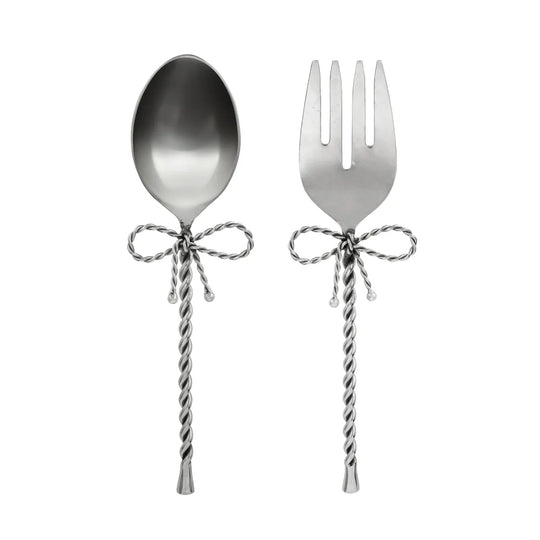 Set of 2 Salad Cutlery Bow