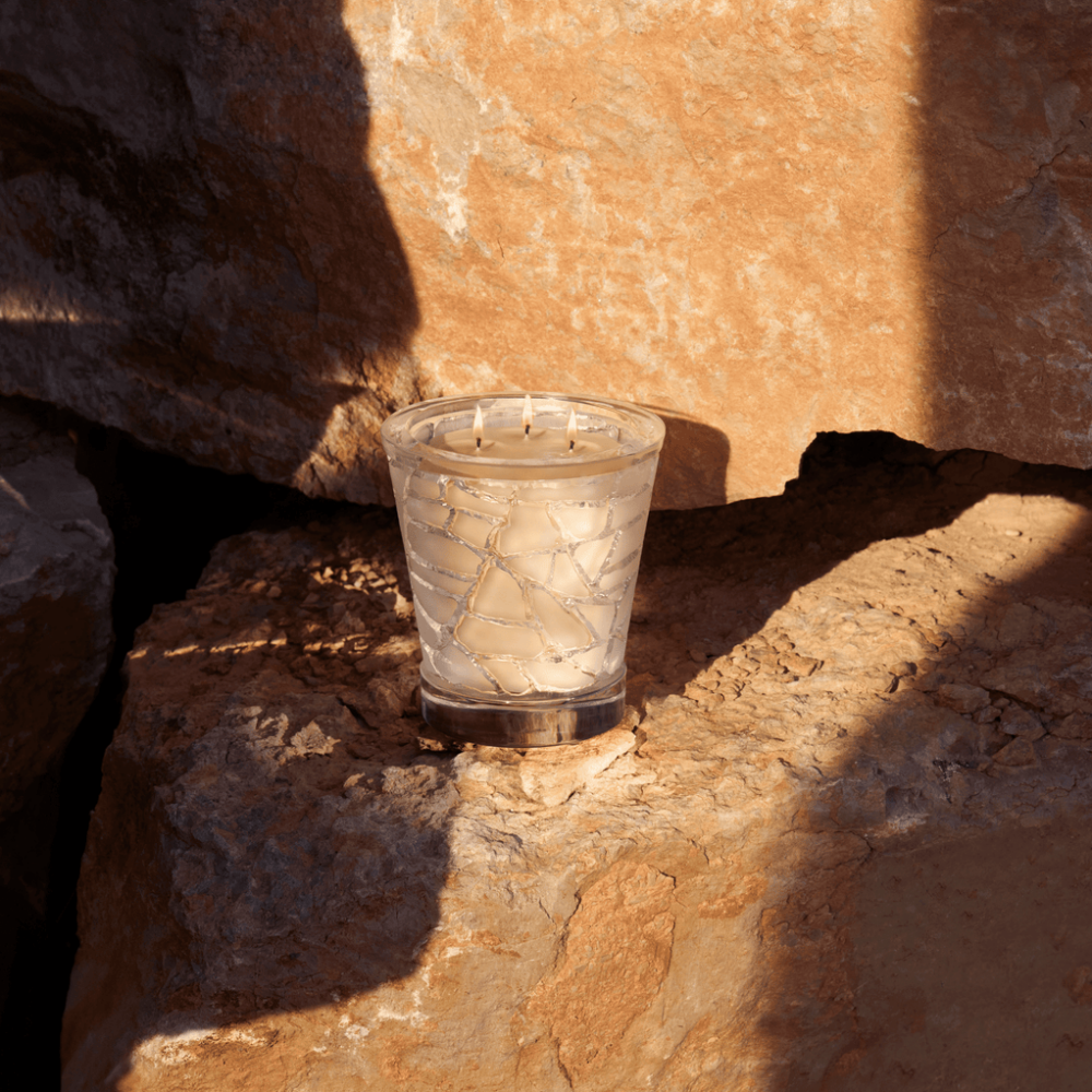 شمعة معطرة بالكريستال والمعادن (750 جرام)