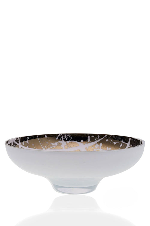 Large Bowl With Splashes, 34 cm, White Large Bowl With Splashes, 34 cm, White Maison7
