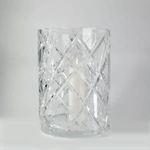 Hurricane Crystal Lamp Large – Clear Hand-Cut Crystal