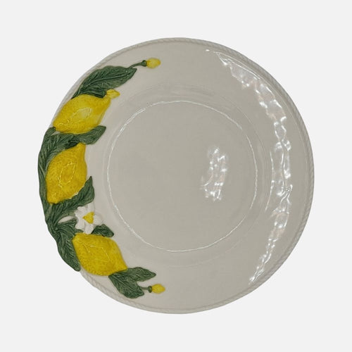 Lemon Collection Hand-Painted Ceramic Dinner Plate