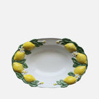 Lemon Collection Hand-Painted Ceramic Serving Platter