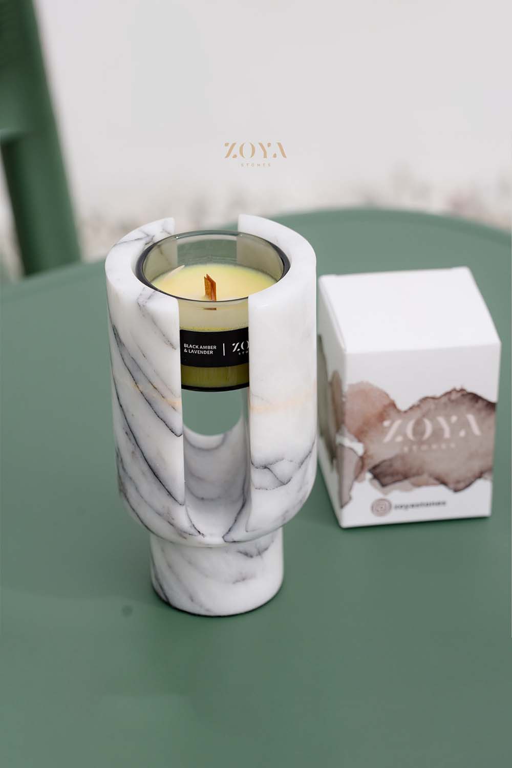 مجموعة حاملات الشموع المعطرة برائحة الليلك