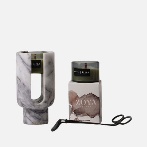 Lilac Scented Candle Holder Set