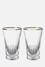 Grand Royal Gold Tall Glass, Set 2 pcs for Home