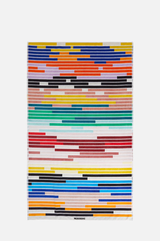 180x100 cm Melody striped cotton terry beach towel