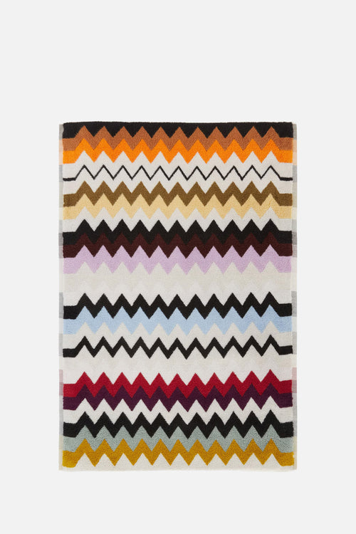 Murrina Bath Mat in cotton with chevron pattern 90x60 cm