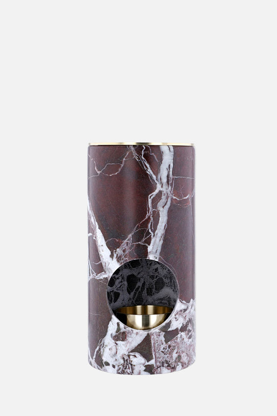 Rosso Levanto Oil Burner – Brass Bowl &amp; Tealight Base