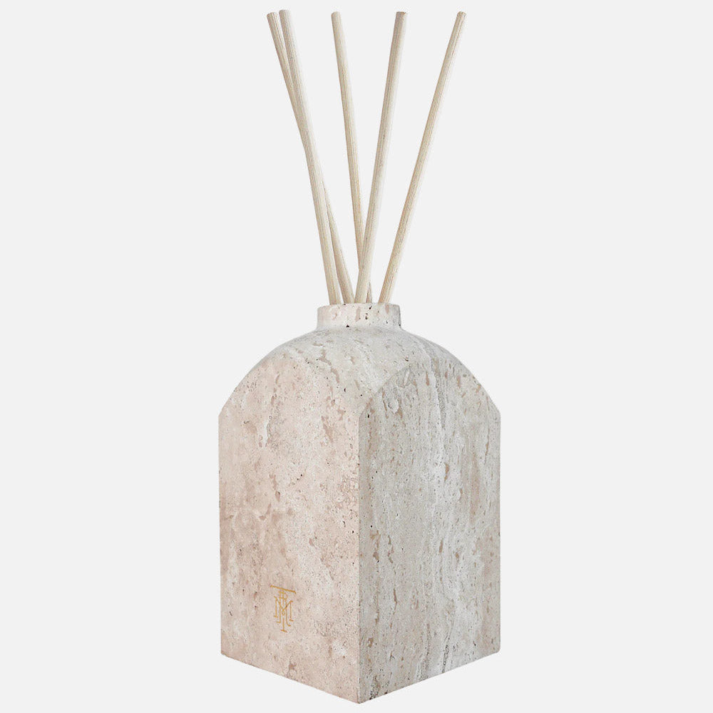 Tribal Oud Reed Diffuser – Portoro Gold Marble Vessel (500 ml)