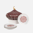 صندوق ليالي مهيبة مع أطباق (عقيق)