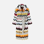 Murrina Multicolour Zigzag Cotton Bathrobe