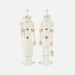 Small Metal Nutcracker Set- Iron Figurines (Assortment of 2)