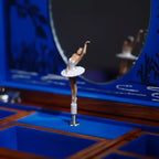 صندوق مجوهرات موسيقي على طراز الباليه