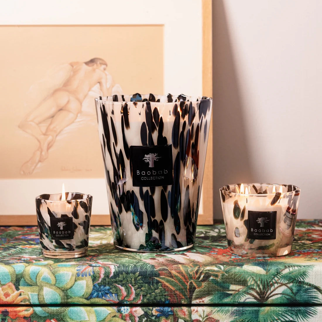 Baobab Black Pearls Scented Candle – Max 16