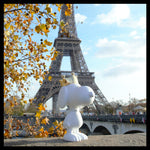 Snoopy Crown Bicolor Small Figurine - White/Gold