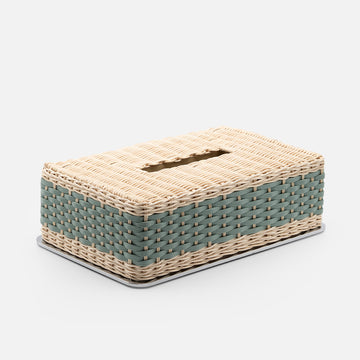 Amiens Rattan Tissue Box (Mint)