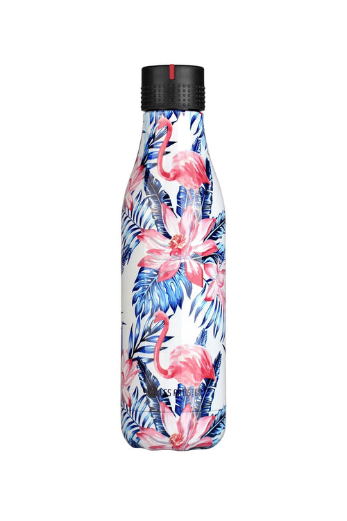 Palm Leaf And Flamingos Bril Bottle, 500 ml - Maison7