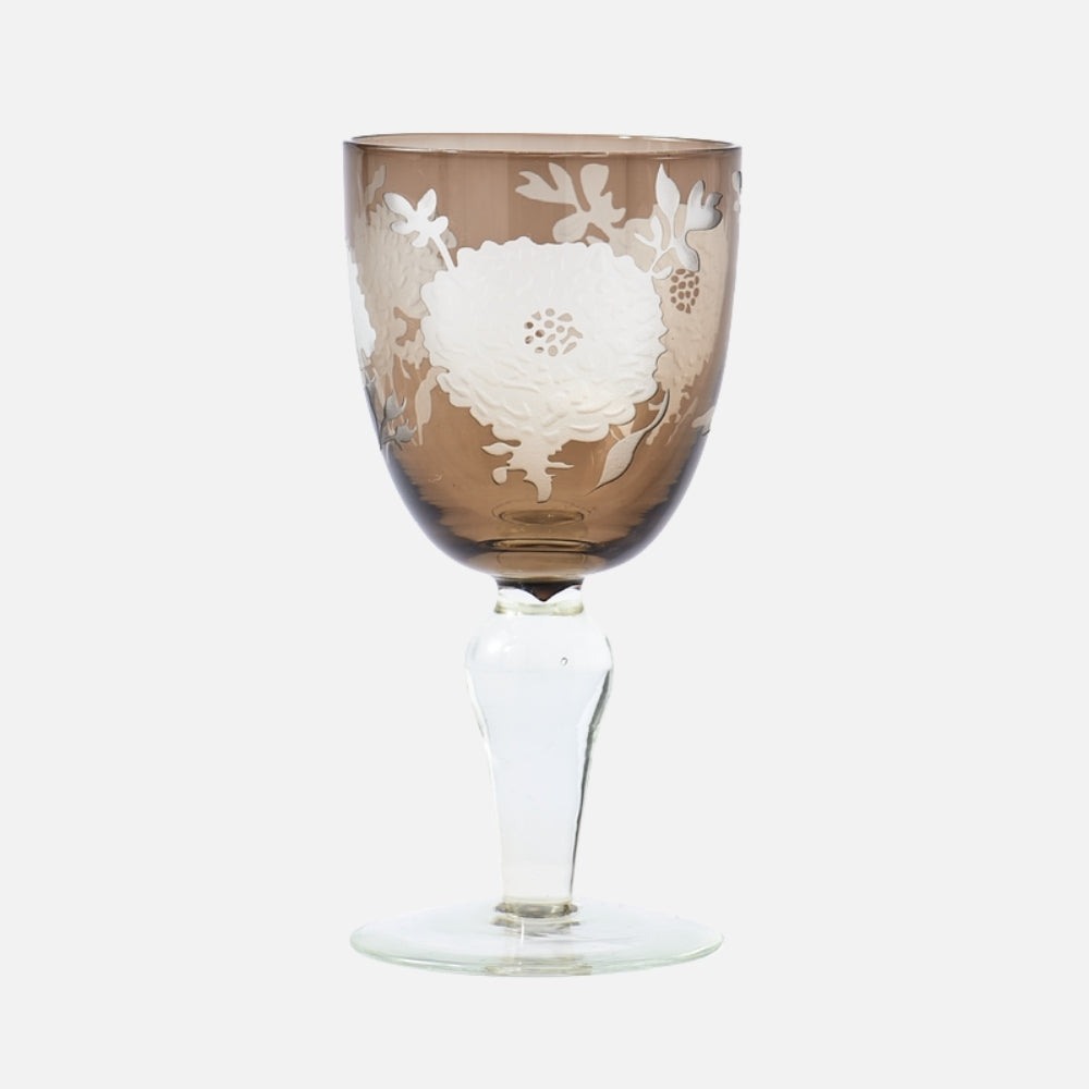 Peony Multicolour Wine Glasses – Set of 6