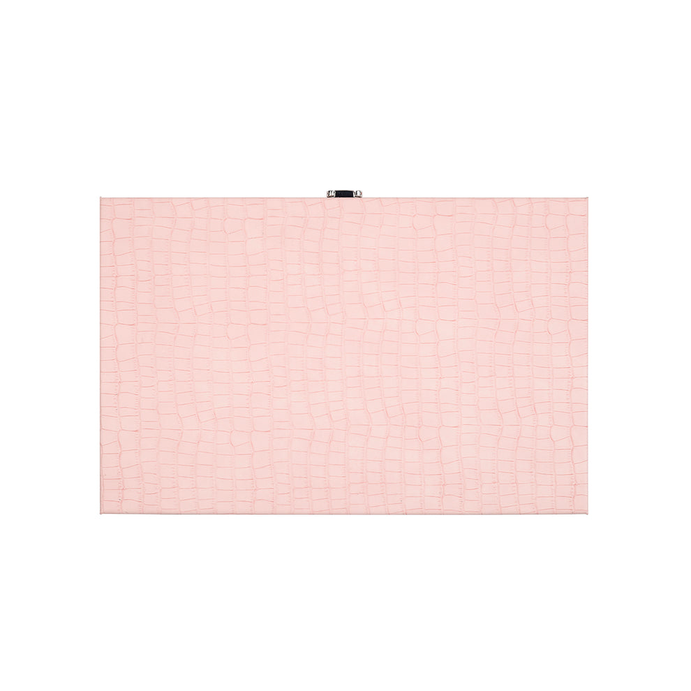 طاولة الزهر متوسطة الحجم من التمساح الوردي