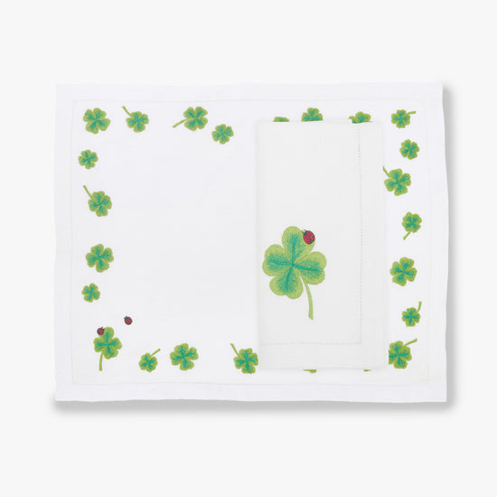 Clover Placemat - White