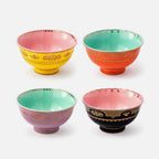 Grandpa Bowls – Multicolour Porcelain (Set of 4)