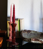 Anna Candle Holder – Small Model in powder pink (rose poudre)