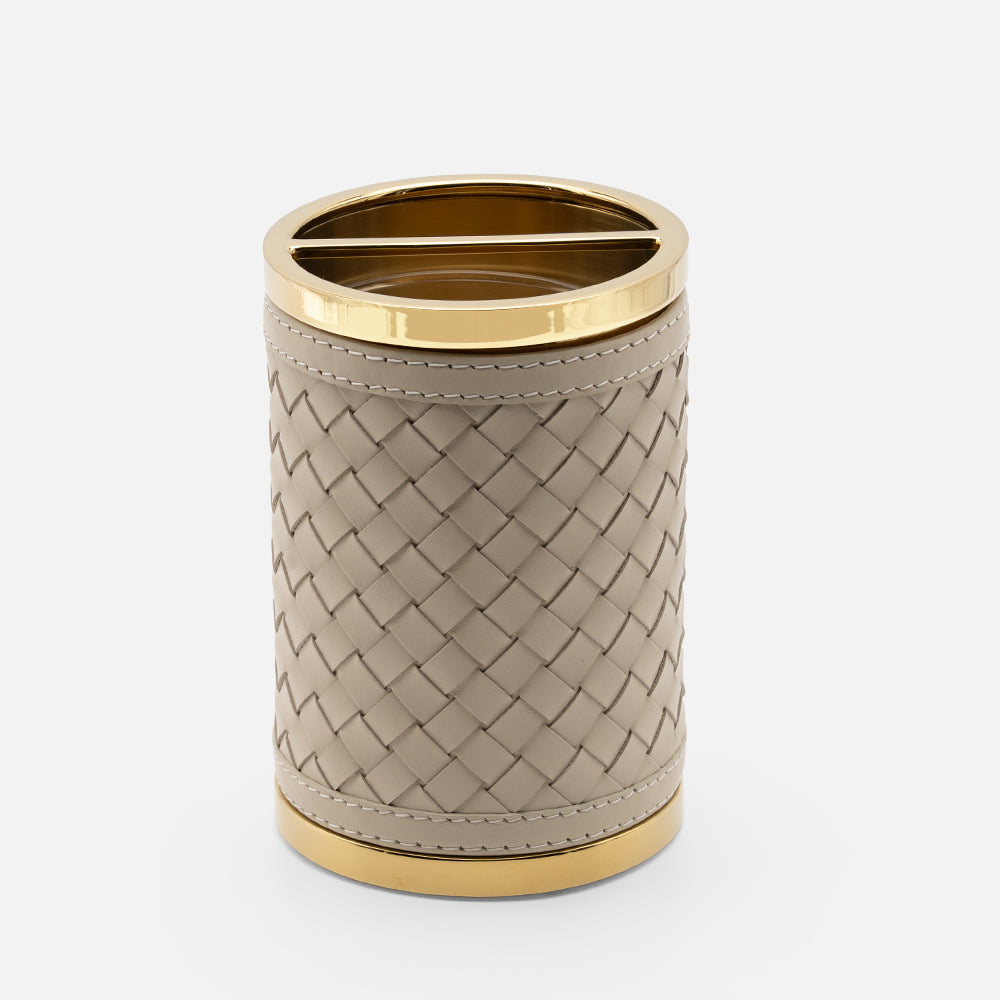 Alghero Handwoven Toothbrush Holder Chrome