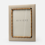 Bice Leather Frame Chrome & Bamboo (Large)