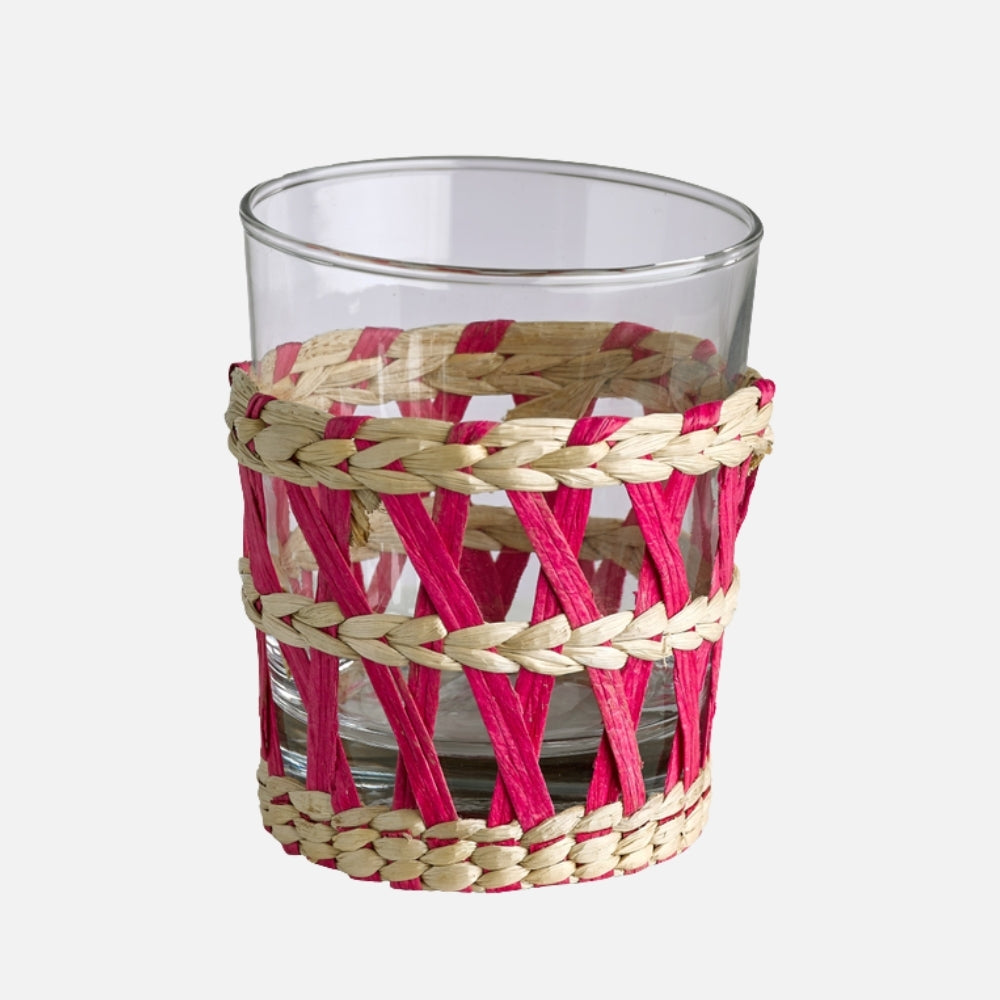 Reed Glass Tumblers – Set of 6 Multicolour