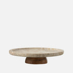 Round Marble Serving Board – Beige/Natural